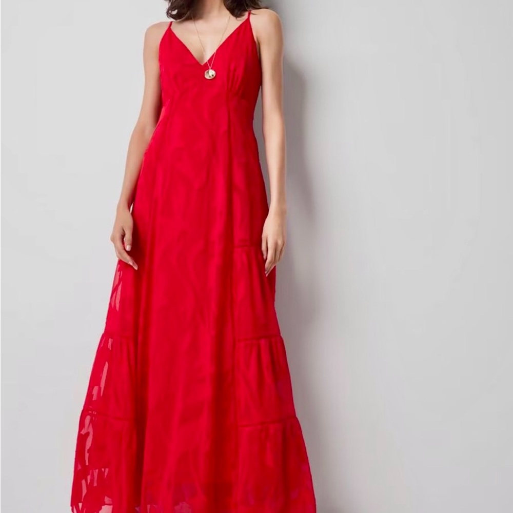 White House Black Market Scarlet Maxi Dress